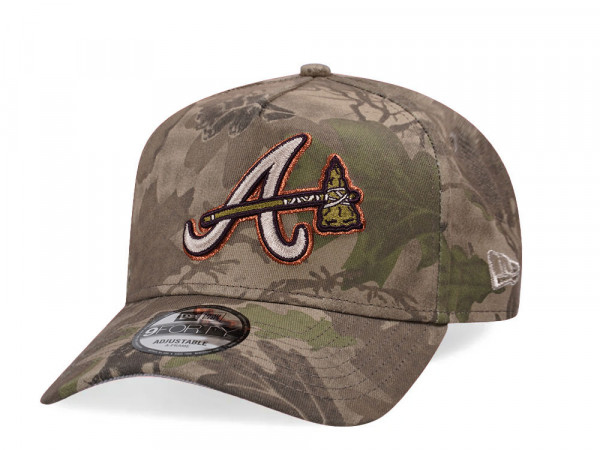 New Era Atlanta Braves Leaf Camo Copper 9Forty A Frame Snapback Cap